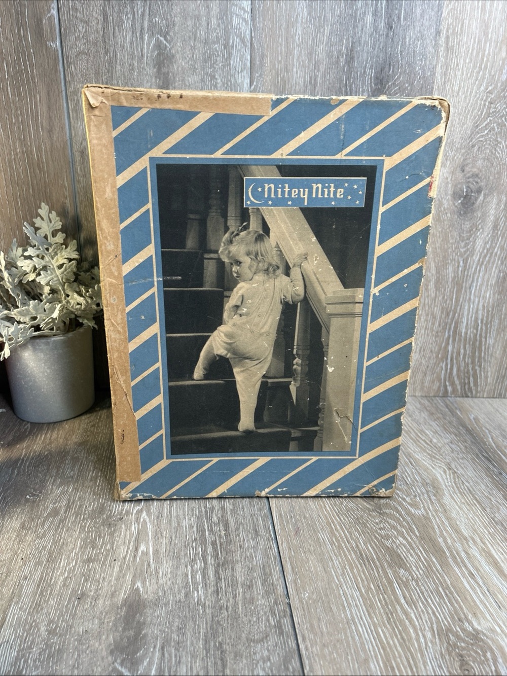 Vintage Nitey Nite Sleepwear Box Nursery Decor